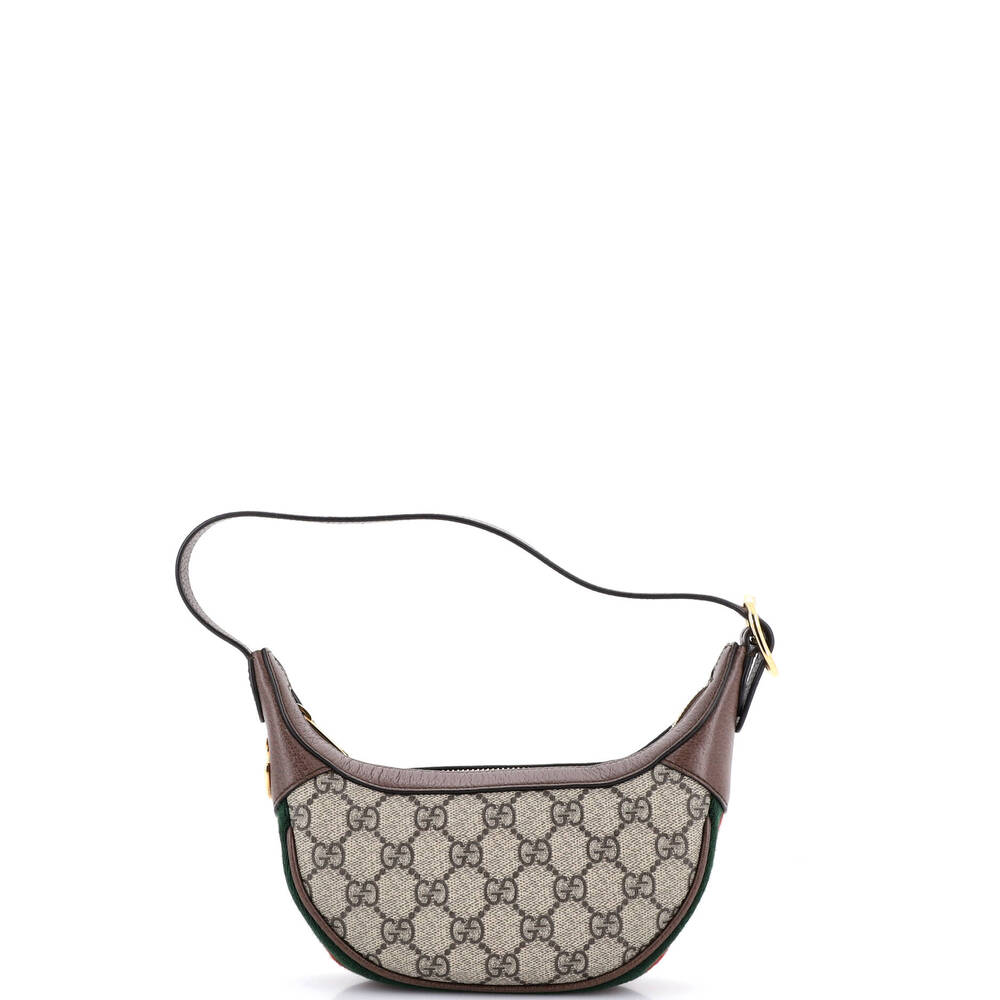 Gucci Ophidia Half Moon Bag Gg Coated #259116G13B